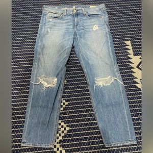 Rag & Bone Distressed Boyfriend Jeans
